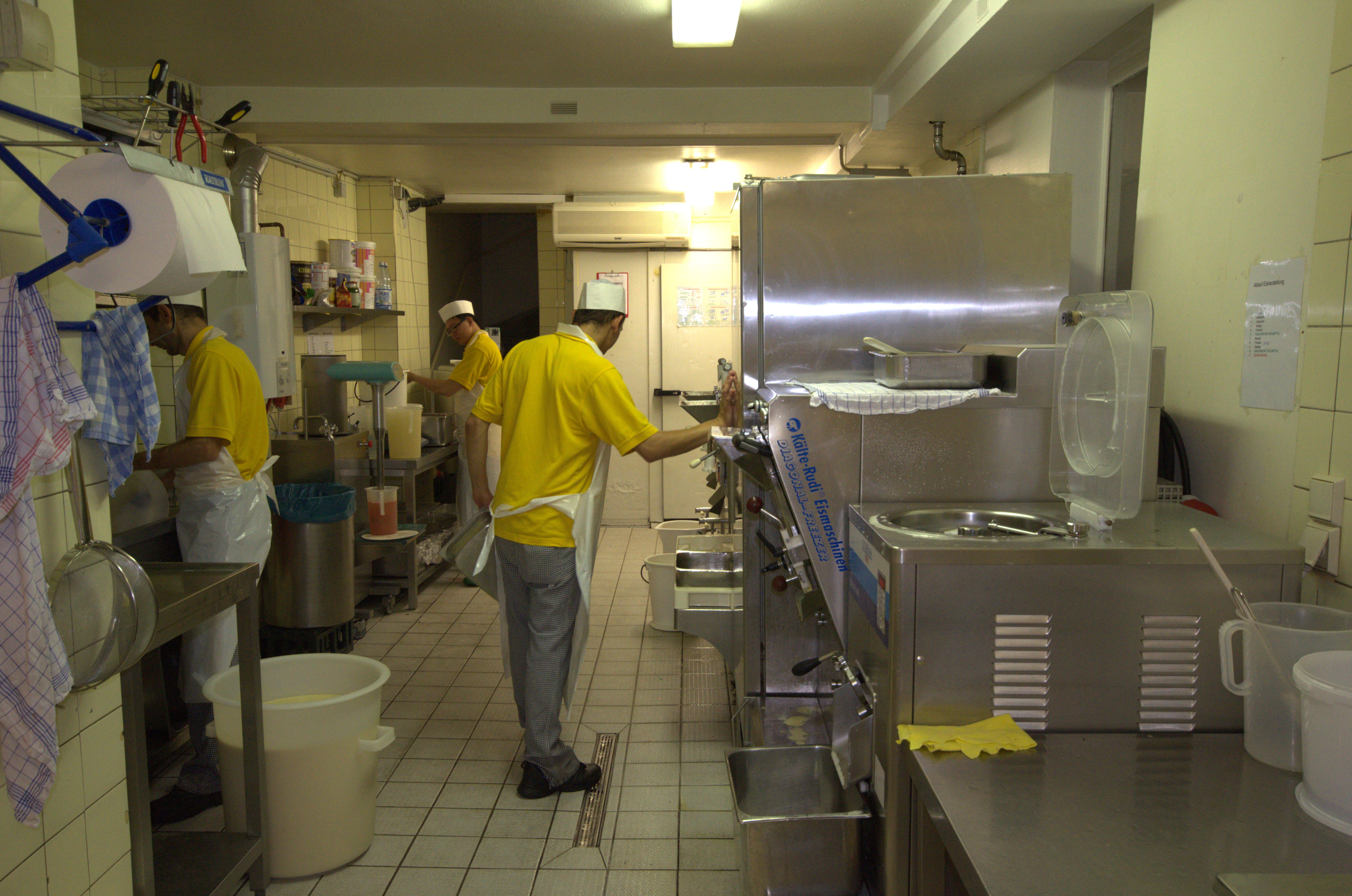 Produktion Eismanufaktur Trier Gelato